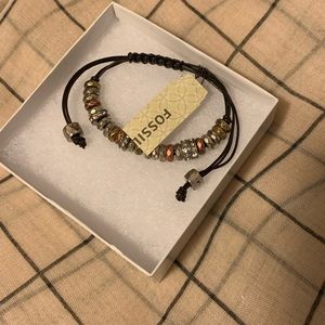 Fossil Rondel Bracelet and Necklace